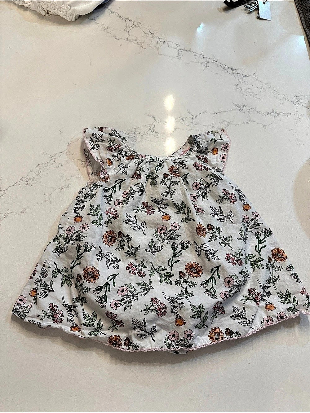 Tommy Bahama Floral Dress in White & Orange